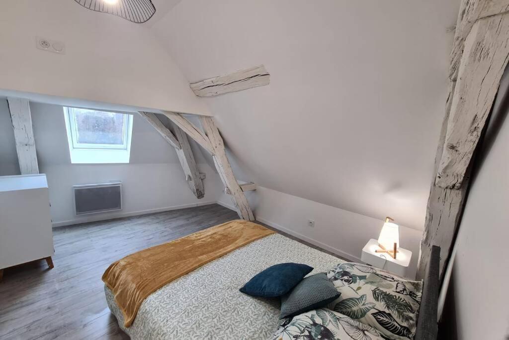 Centre Ville 3 Pieces Envoutant Sous Combles 40M² Joigny Bagian luar foto