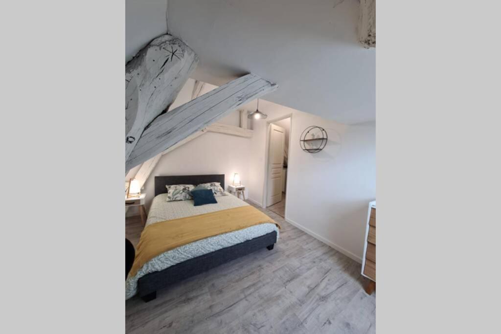 Centre Ville 3 Pieces Envoutant Sous Combles 40M² Joigny Bagian luar foto