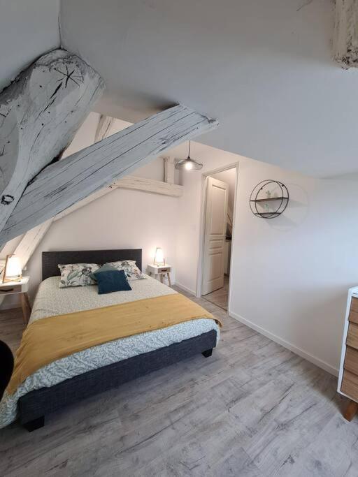 Centre Ville 3 Pieces Envoutant Sous Combles 40M² Joigny Bagian luar foto